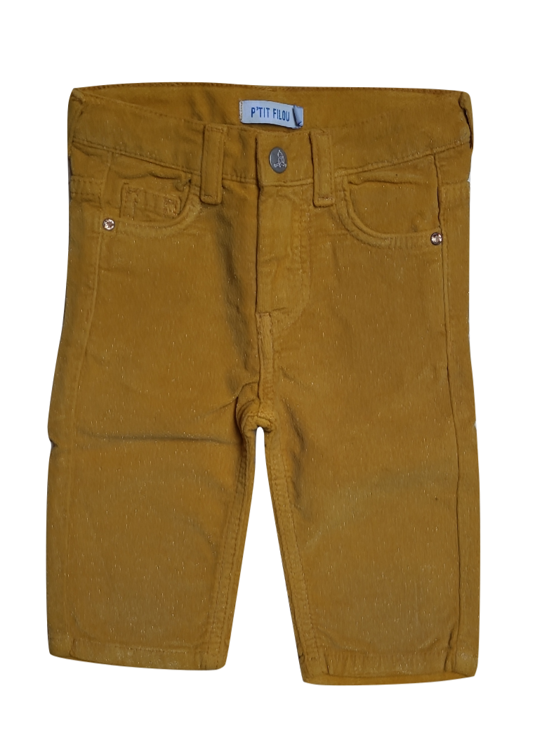 Broek Velours P&#39;tit Filou Oker