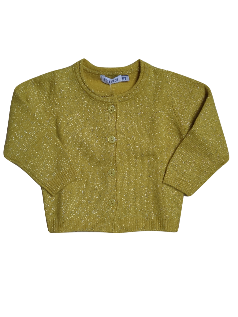 Gilet Tricot P&#39;tit Filou Oker