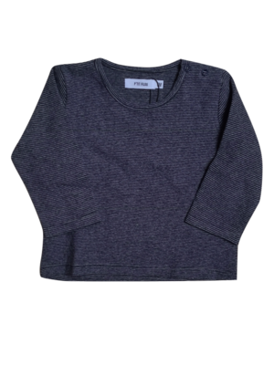 T-Shirt Streep P&#39;tit Filou Grijs