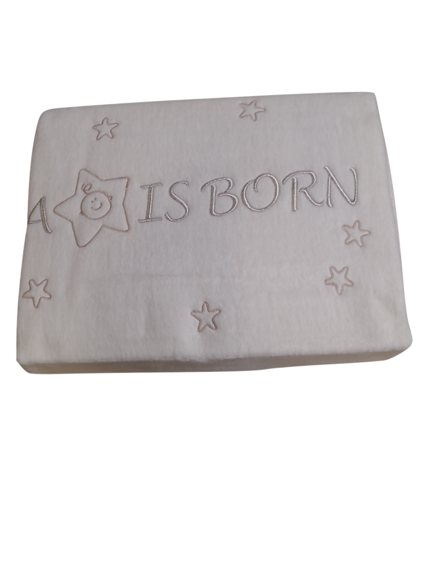 Deken &quot;A Star Is Born&quot; Bed 100x150cm Plum Plum Ecru