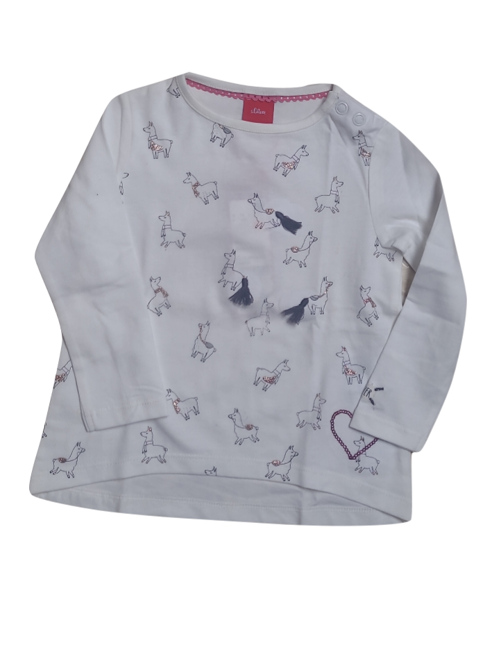 T-Shirt L/M &quot;Lama&quot; S-Oliver Ecru