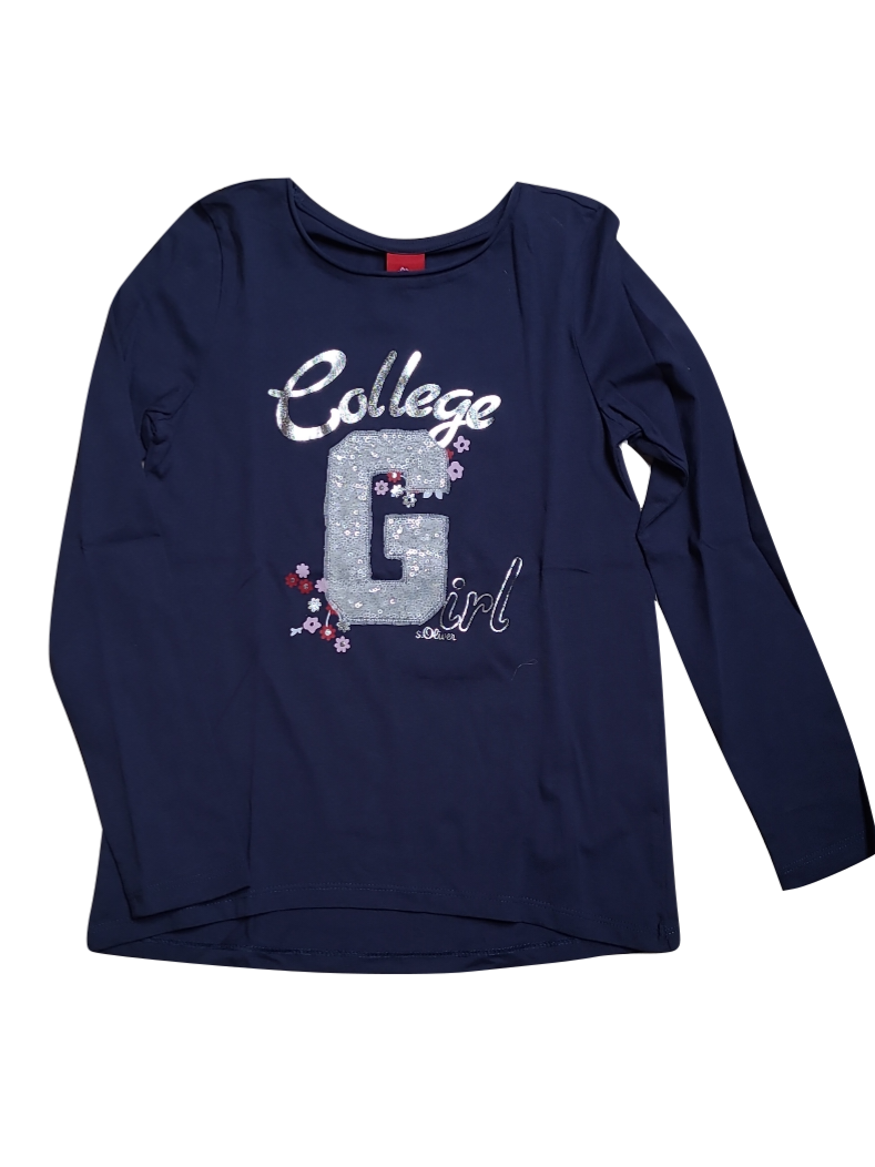 T-Shirt L/M &quot;College&quot; S-Oliver Marine