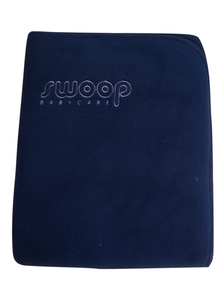Deken &quot;Swoop&quot; Fleece Bed 100x150cm Babimex Donkerblauw