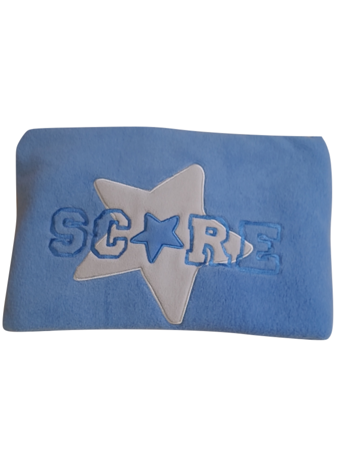 Deken &quot;Score&quot; Fleece Bed 100x150cm Isi Blauw