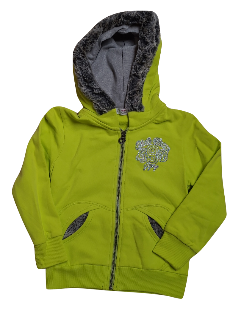 Gilet Met Kap Gymp Limoen