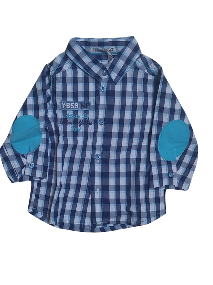 Hemd L/M Geruit Gymp Blauw