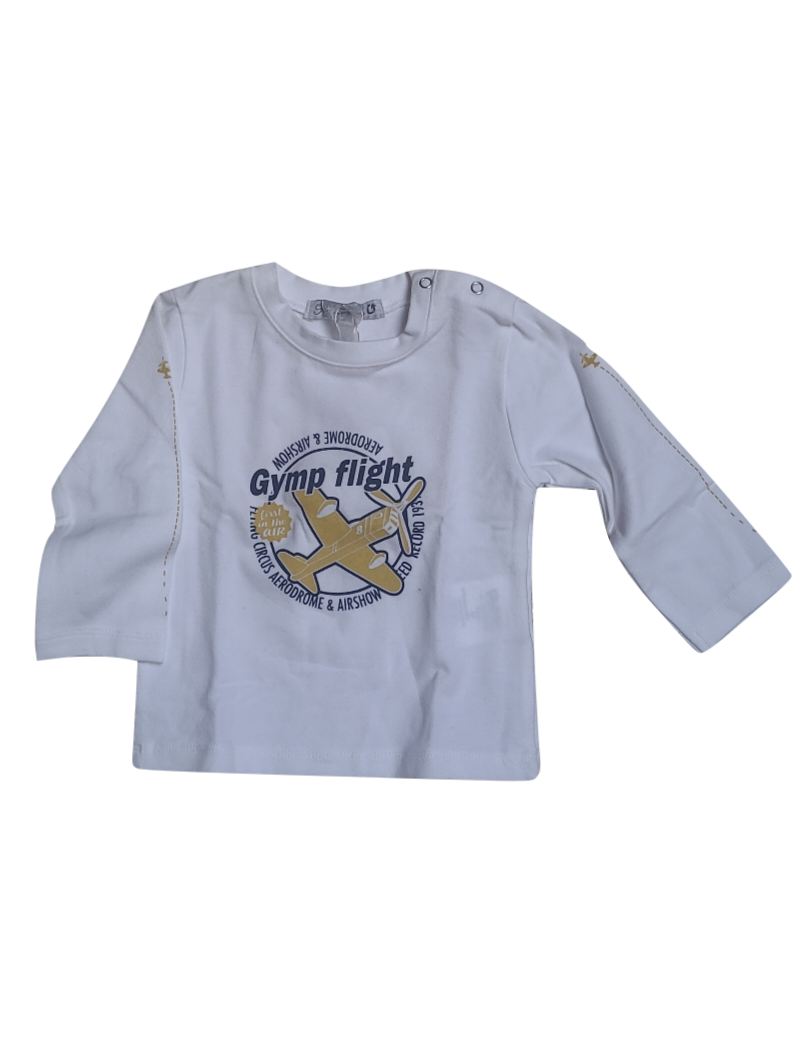 T-Shirt L/M &#39;Flight&quot; Gymp Wit
