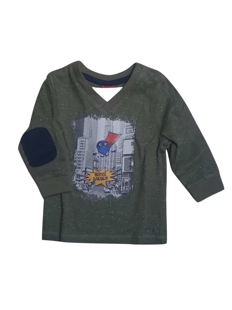 T-Shirt L/M &quot;Super Saurus&quot; S-Oliver Kaki