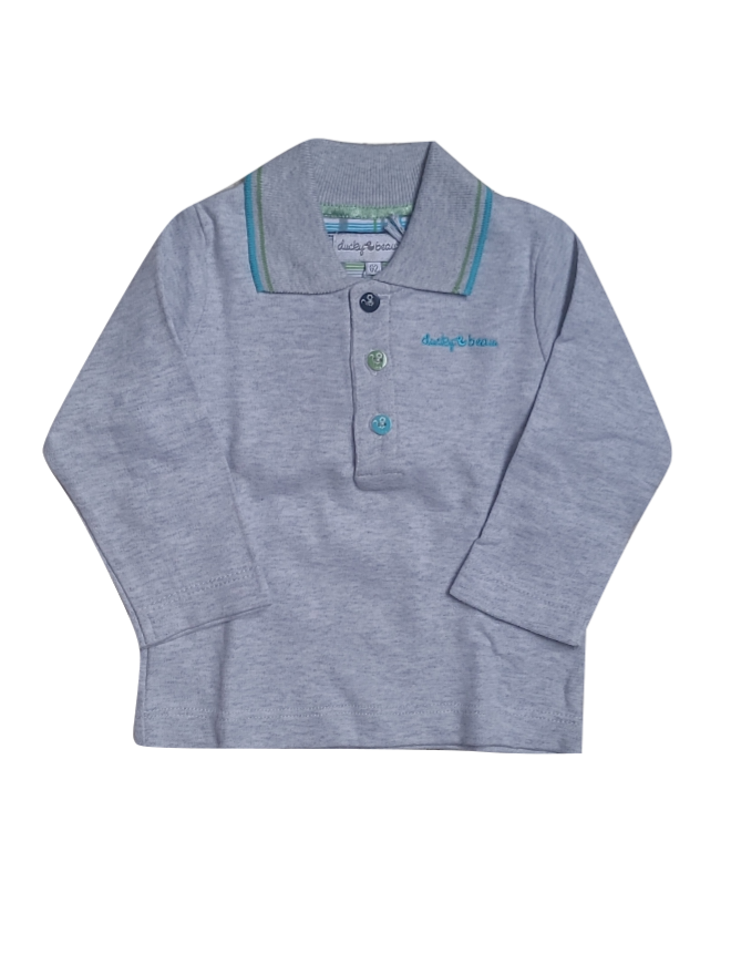 Polo L/M Ducky Beau Grijs
