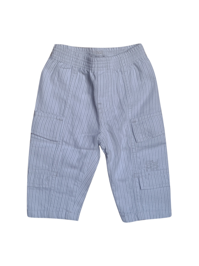 Broek Gestreept Gymp Wit/Grijs