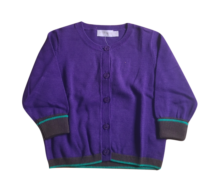 Gilet Tricot P&#39;tit Filou Paars