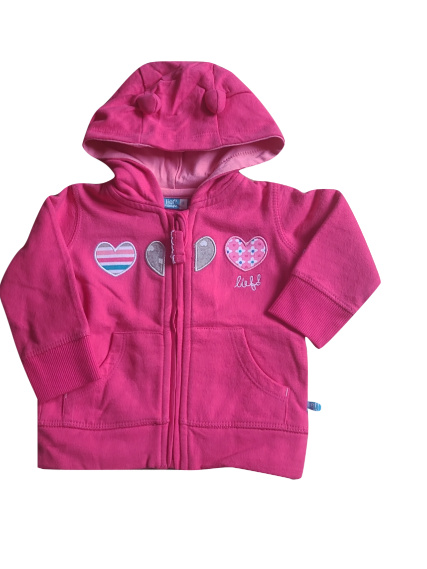 Gilet/Kap &quot;Hartjes&quot; Lief Fuchsia