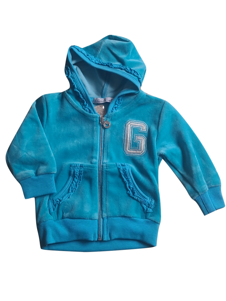 Gilet/Kap Velours &quot;G&quot; Gymp Turquois