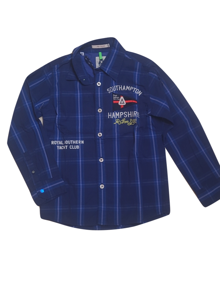 Hemd L/M &quot;Southampton&quot; Gaastra Blauw Geruit