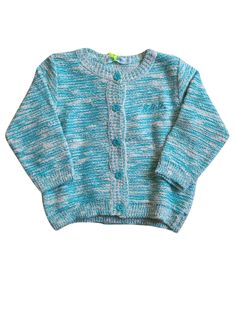 Gilet Tricot Bla Bla Bla Groen