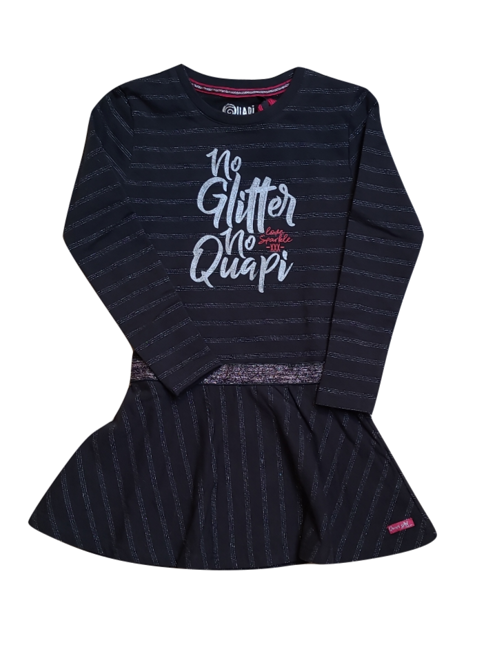Kleed &quot;No Glitter&quot; Quapi Grijs
