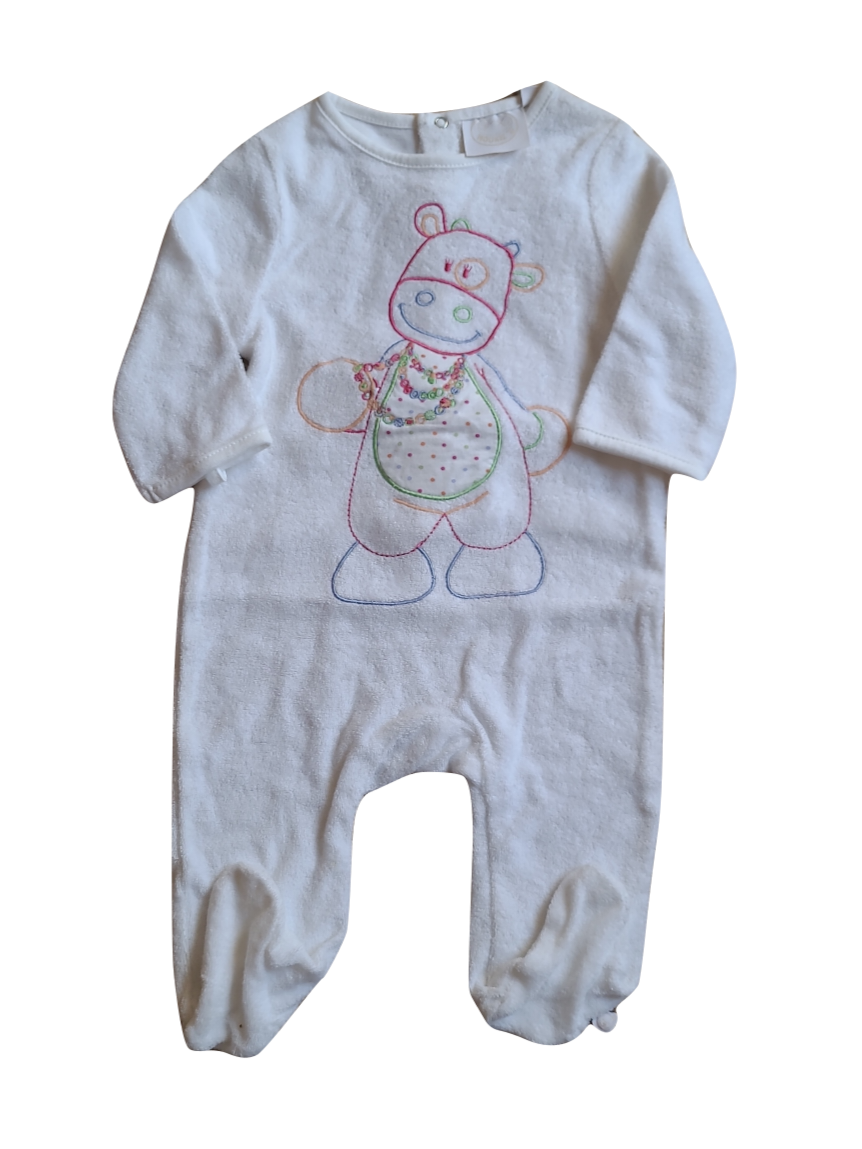 Pyjama/Voetjes &quot;Lola&quot; Noukie&#39;s Wit