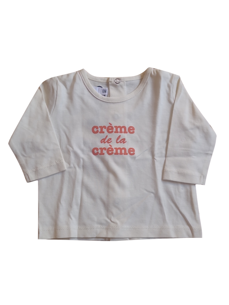 T-shirt L/M &quot;Crème de la Crème&quot; Filou &amp; Friends Ecru