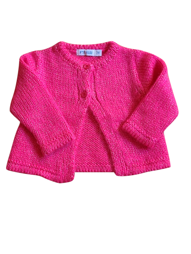 Gilet Tricot Filou &amp; Friends Roze