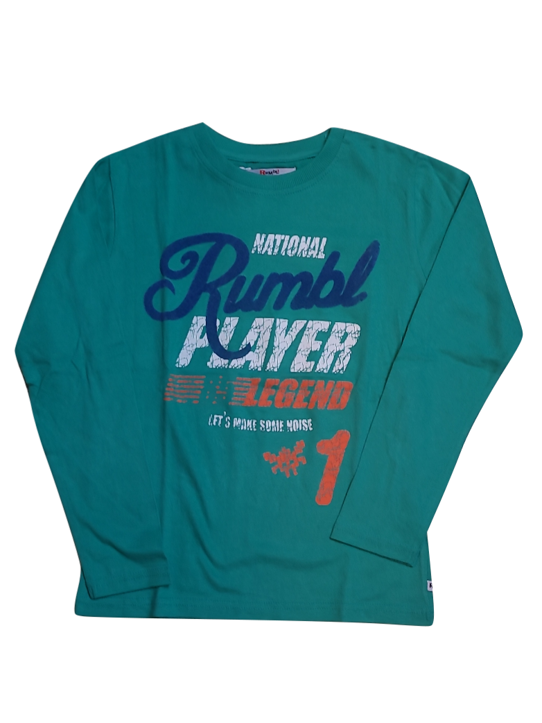 T-shirt L/M &quot;National Player&quot; Rumbl Groen