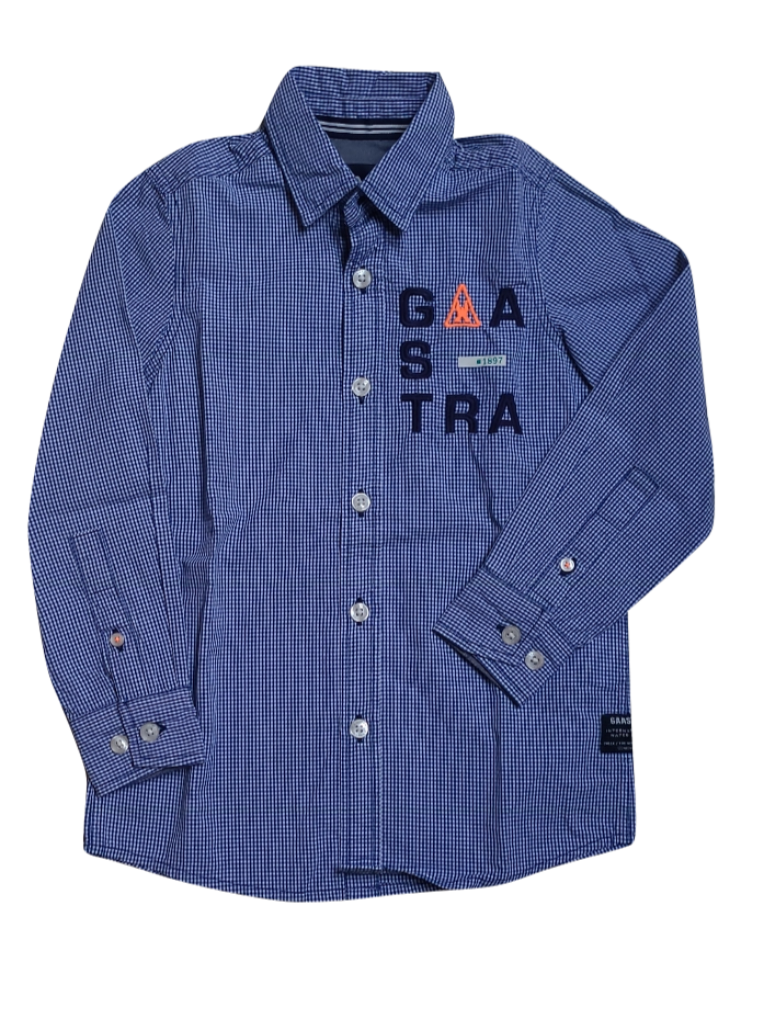 Hemd L/M Gaastra Blauw Geruit