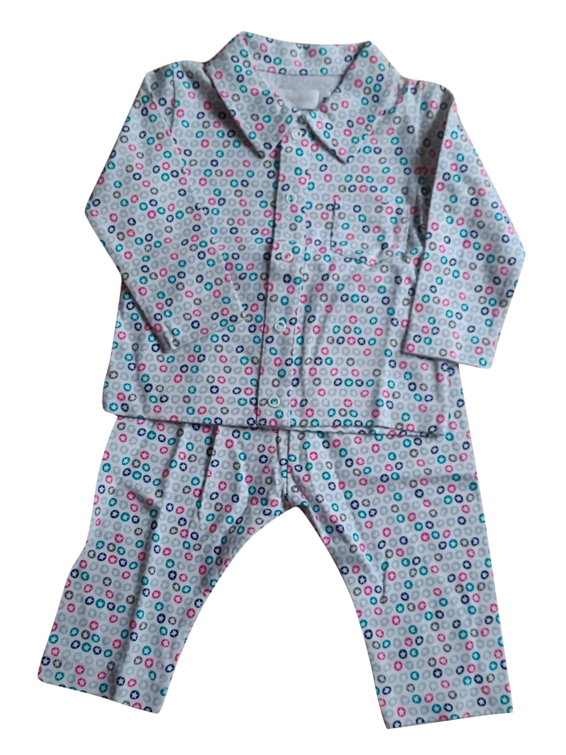 Pyjama &quot;Stars&quot; P&#39;tit Filou Wit Bedrukt