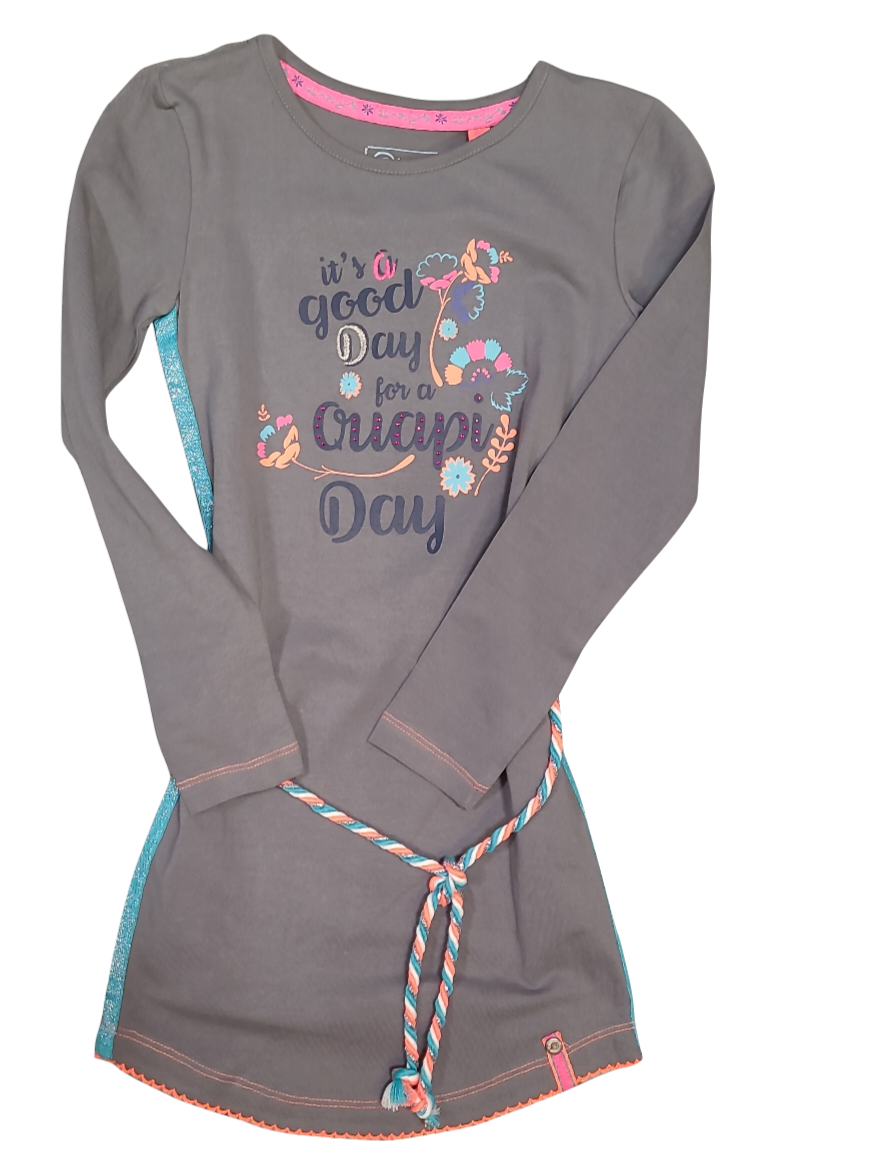 Kleed L/M &quot;It&#39;s A Good Day&quot; Quapi Taupe