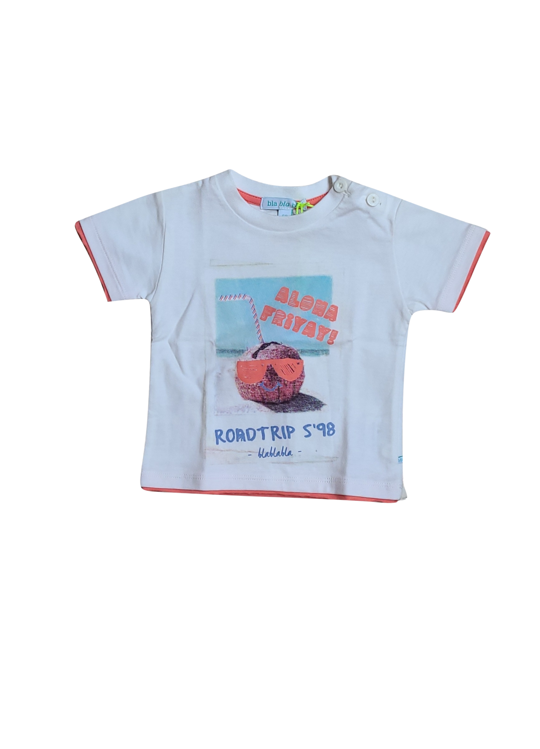 T-shirt &quot;Aloha&quot; Bla Bla Bla Ecru
