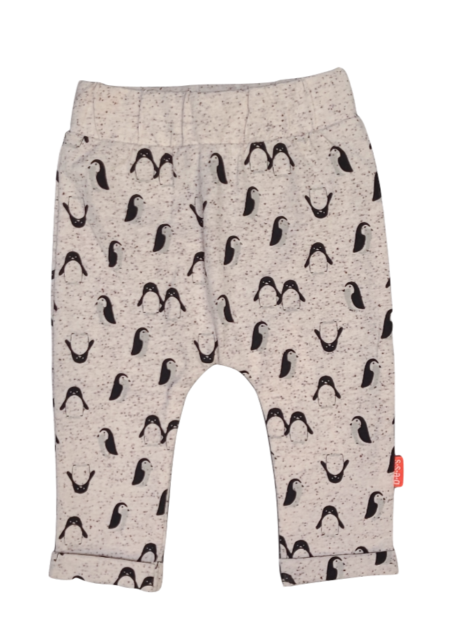 Broek &quot;Pinguin&quot; Bess Ecru Bedrukt