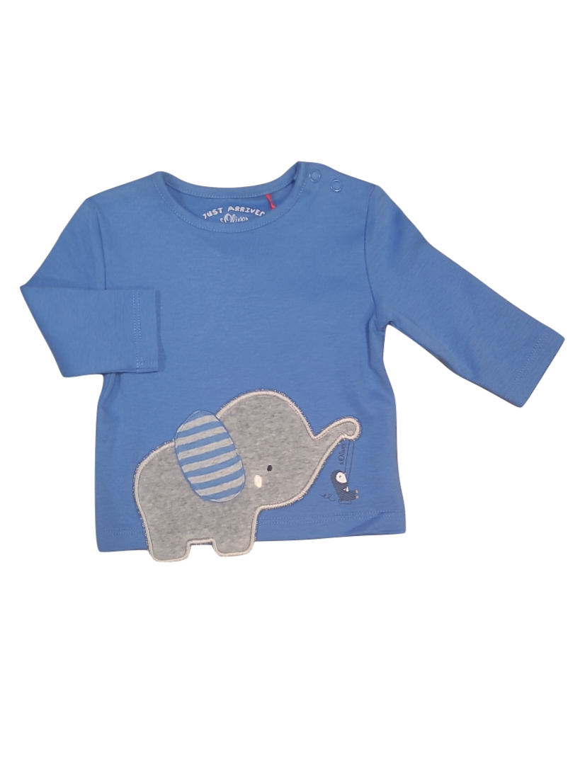 T-shirt L/M &quot;Olifant&quot; S-Oliver Blauw