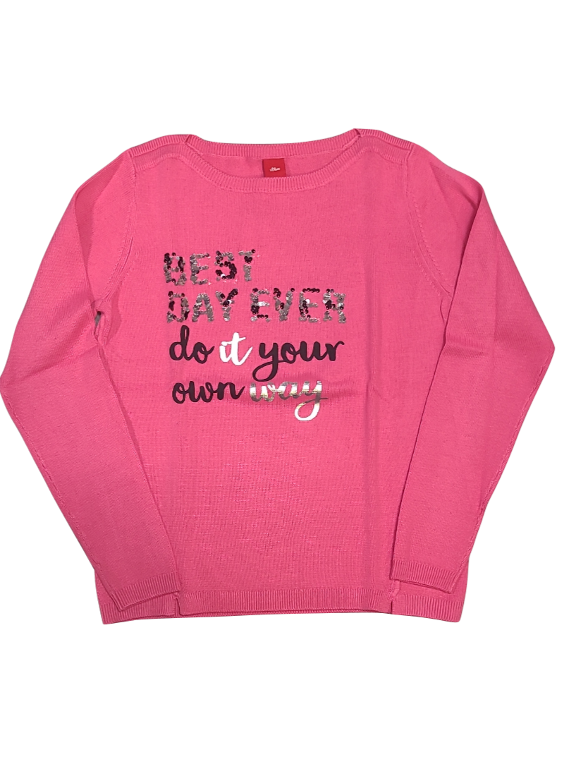 Pull Tricot &quot;Best Day Ever&quot; S-Oliver Roos