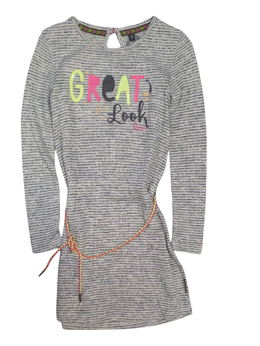 Kleed L/M &quot;Great Look&quot; Quapi Groen Gestreept
