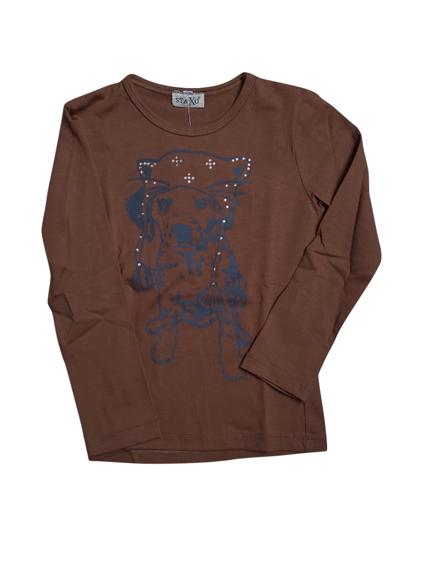 T-shirt L/M &quot;Dog&quot; Staxo Bruin