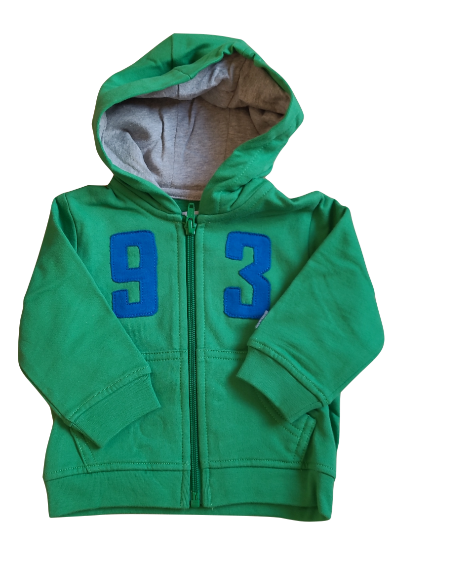 Gilet Molton Met Kap &quot;93&quot; P&#39;tit Filou Groen