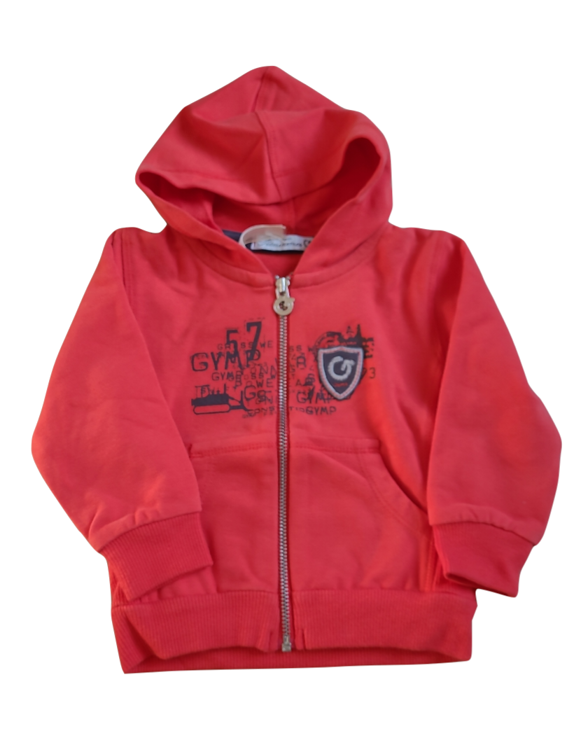 Gilet Met Kap Gymp Rood