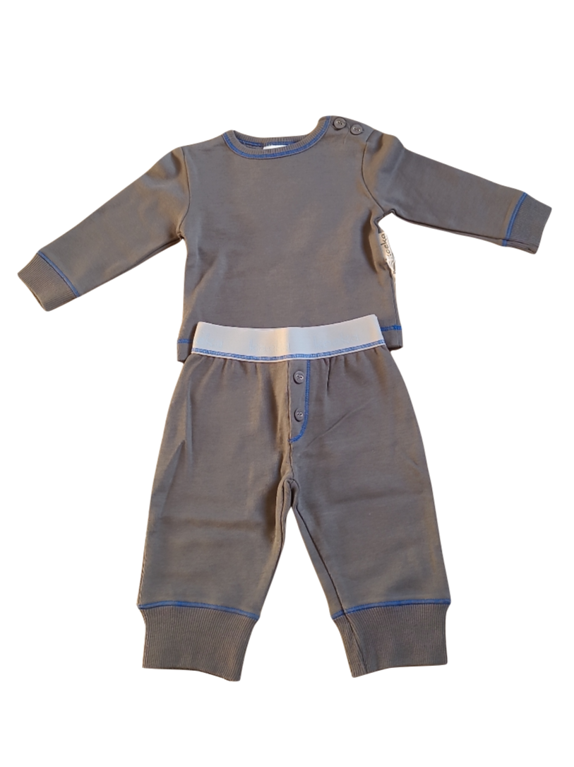 Pyjama L/M Koeka Grijs