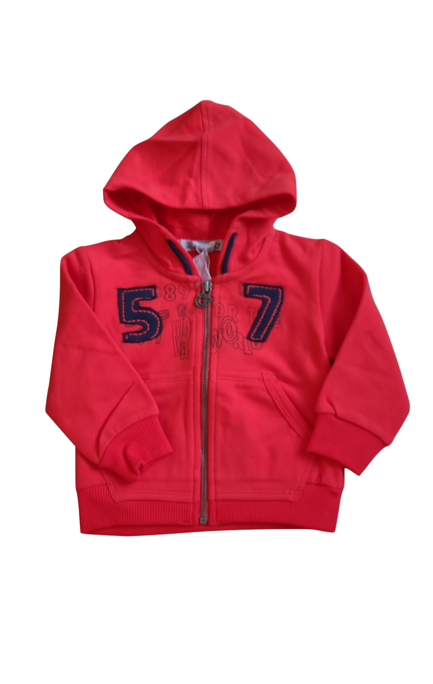 Gilet Met Kap &quot;57&quot; Gymp Rood
