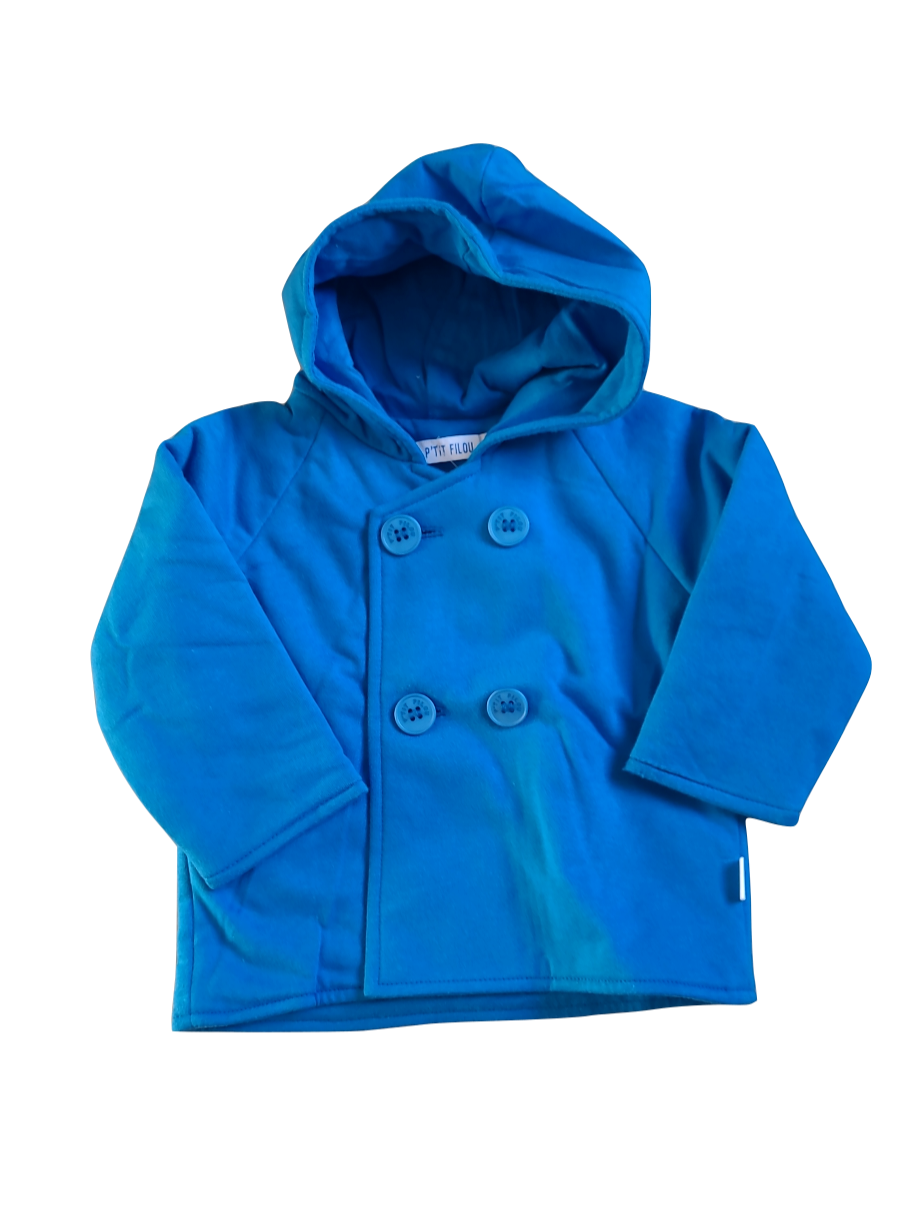 Jas Met Kap P&#39;tit Filou Blauw