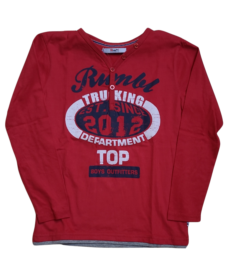 T-Shirt L/M &quot;Trucking&quot; Rumbl Rood