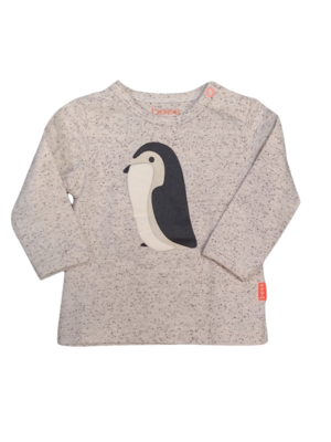 T-Shirt L/M &quot;Pinguïn&quot; Bess Sand