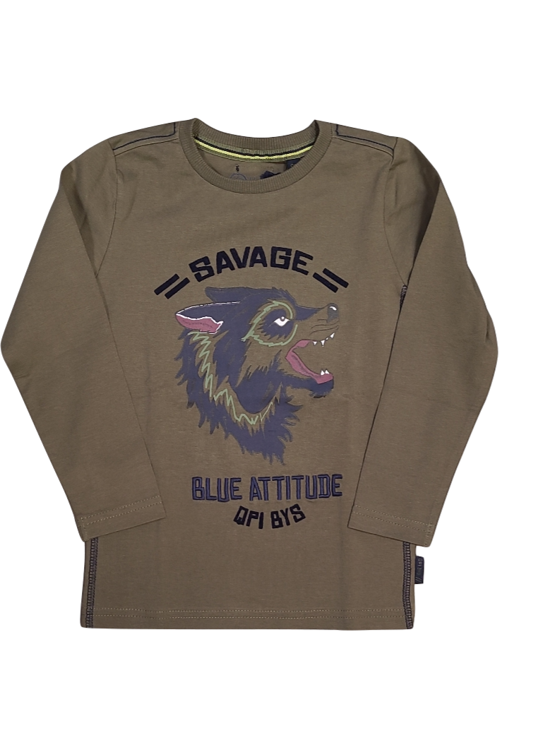 T-Shirt L/M &quot;Savage&quot; Quapi Kaki