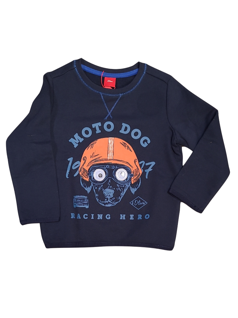 Sweater &quot;Moto Dog&quot; S-Oliver Marine
