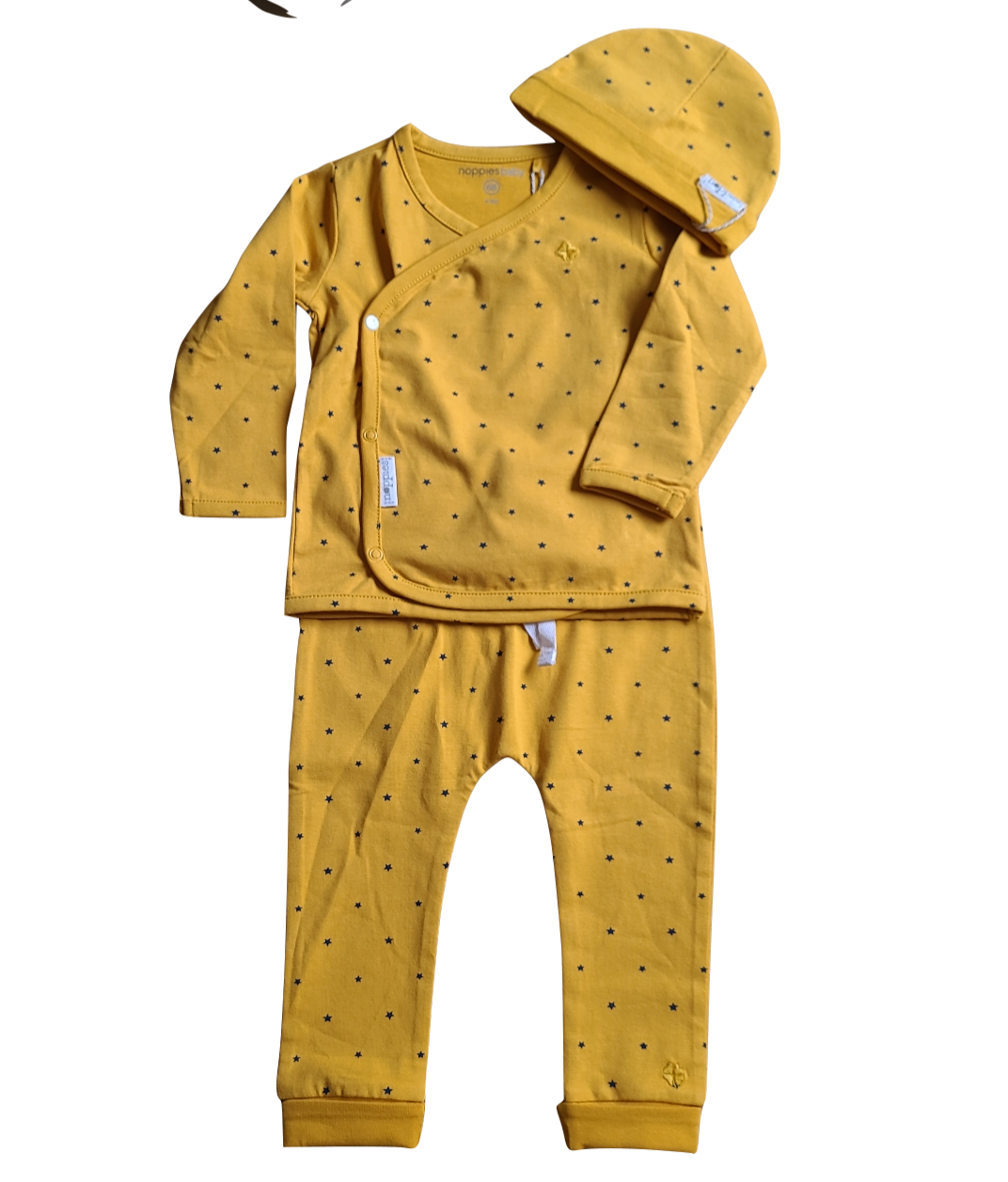 Setje Noppies Muts-T-Shirt L/M &amp; Broek Oker