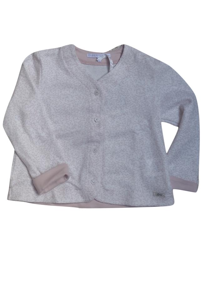 Gilet Met Knoopjes Gymp Off white/Old Rose