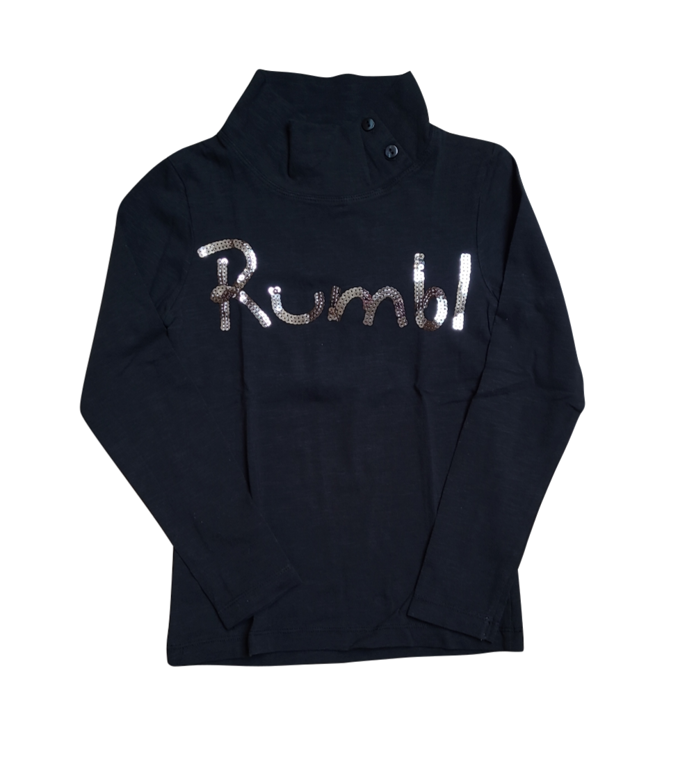 T-shirt L/M Rumbl Zwart
