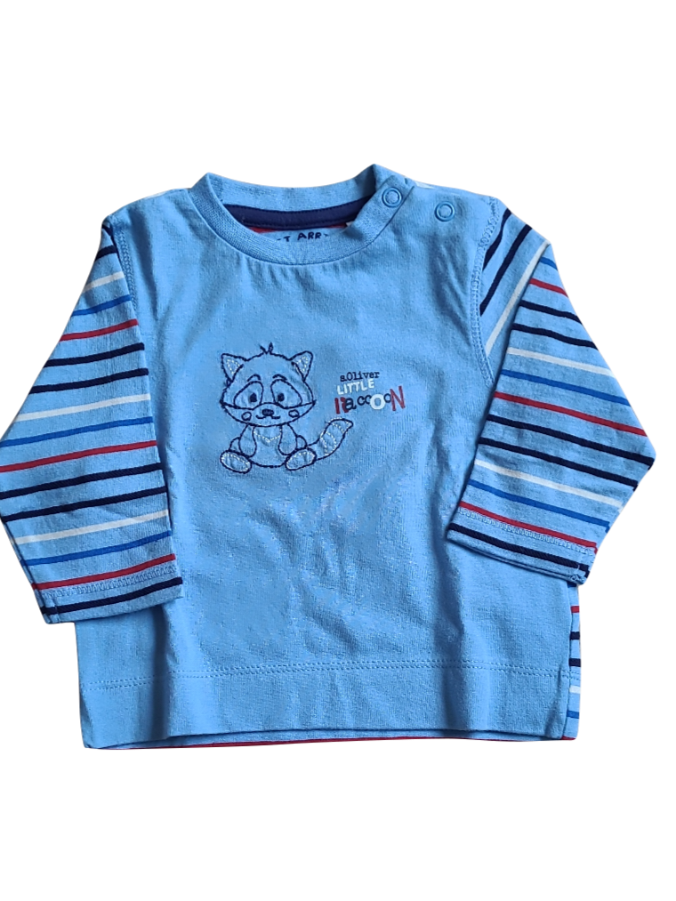 T-shirt L/M &quot;Racoon&quot; S-Oliver Blauw
