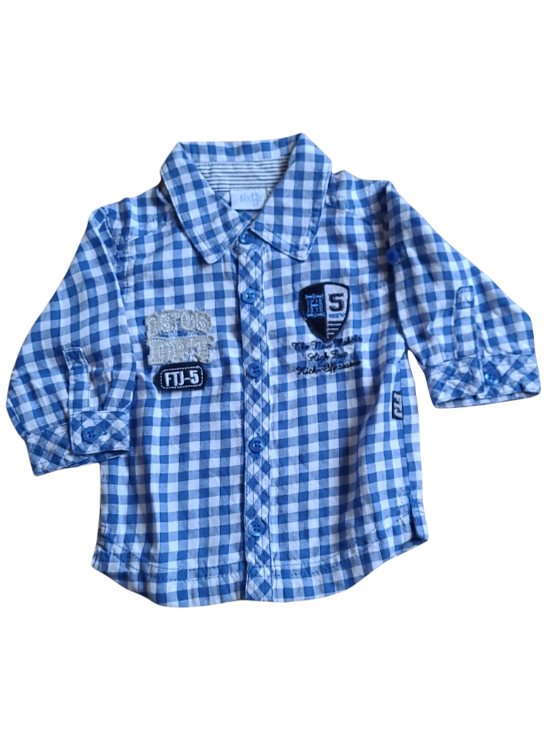 Hemd L/M Feetje Blauw Geruit