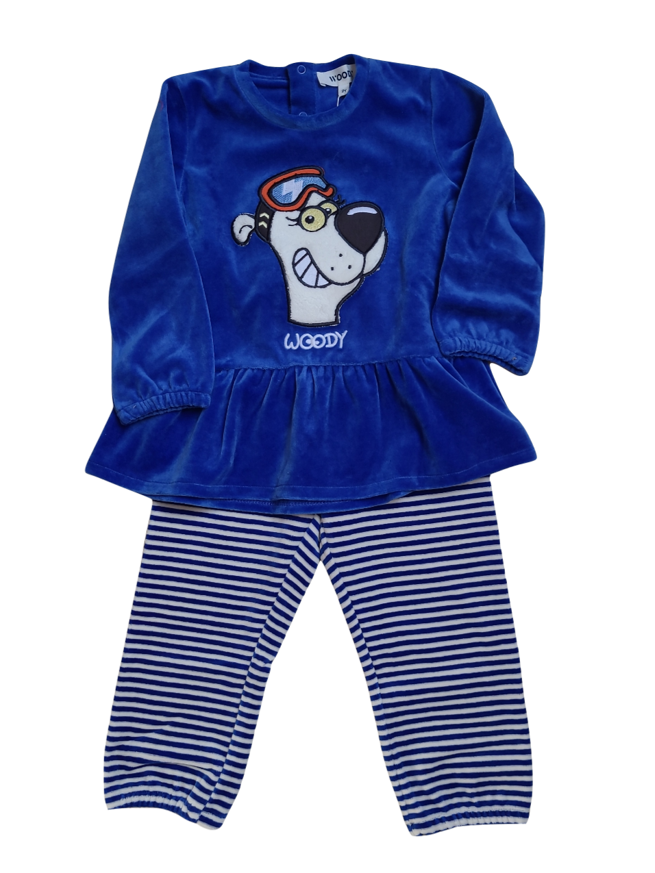 Meisjes Pyjama &quot;Ijsbeer&quot; Woody Blauw