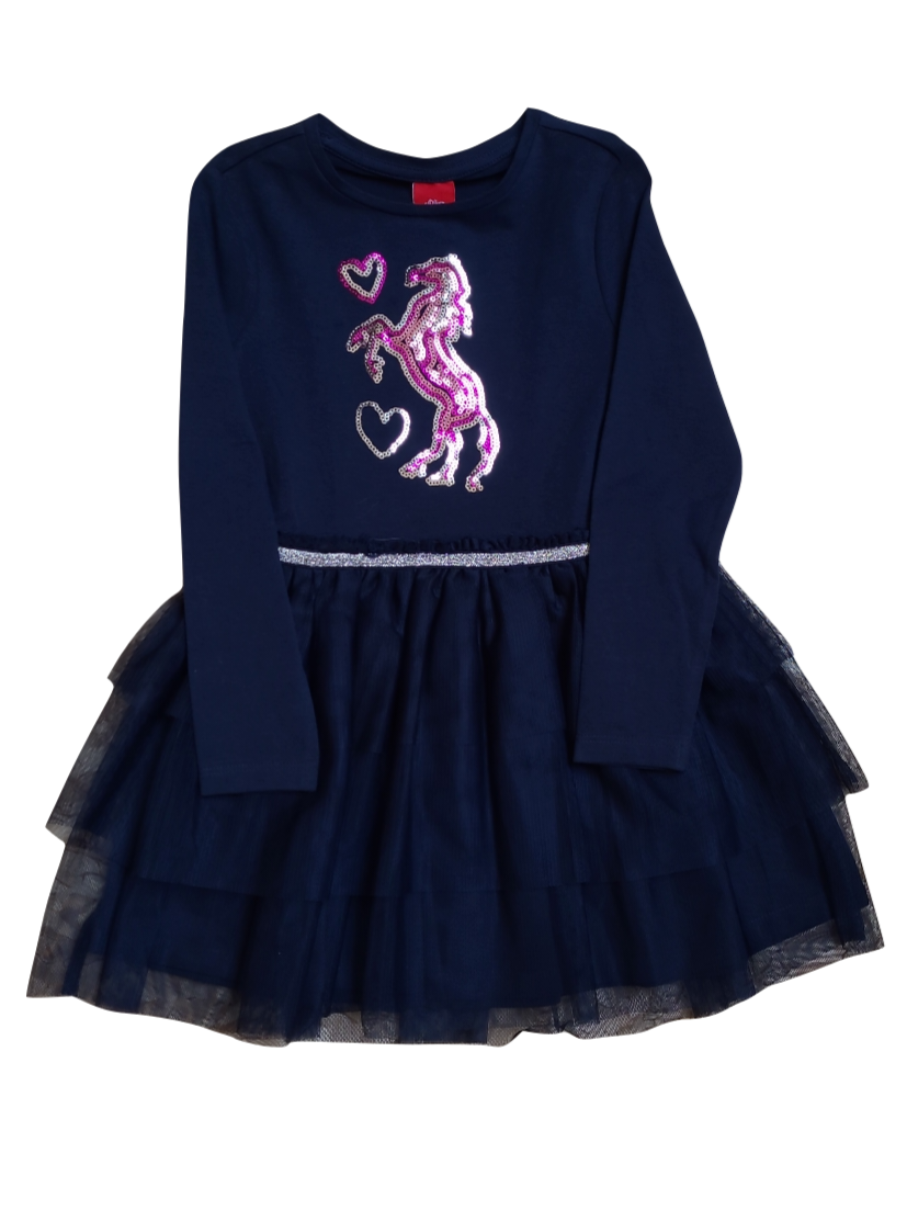 Kleed Tulle &quot;Paard&quot; S-Oliver Marine