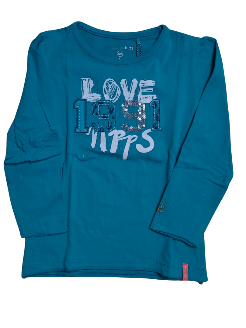T-Shirt L/M &quot;Love 1991&quot; Noppies Groen